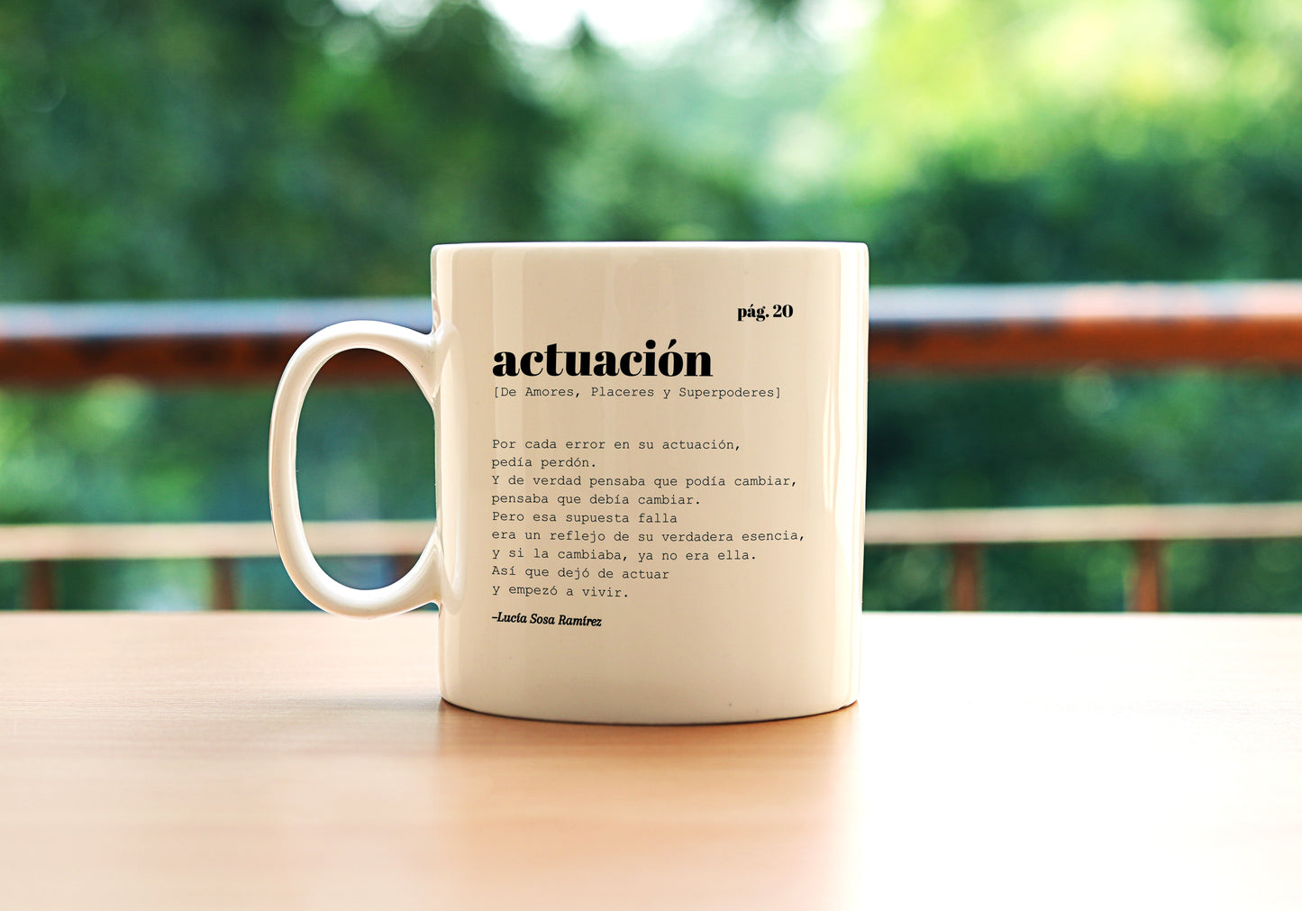 Taza "Actuación" (Libro)