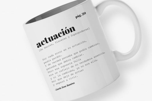 Taza "Actuación" (Libro)