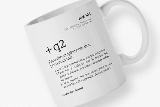 Taza "Más que dos" (Libro)